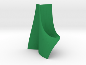 Cayley's Ruled Cubic (1 Pinch Point at Inf.) in Green Processed Versatile Plastic