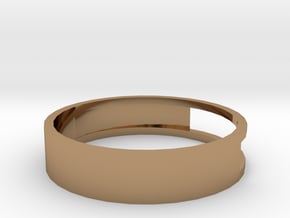 Open ring in Polished Brass