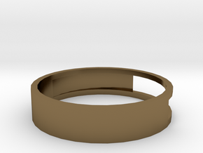 Open ring in Polished Bronze