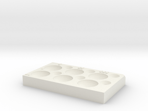 Dissection Plate D/FP in White Natural Versatile Plastic