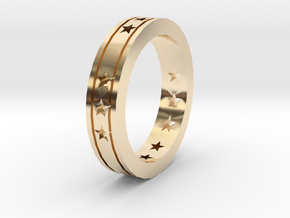 Ring Star open in 14K Yellow Gold