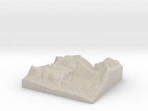 Model of Tofana di Rozes in Natural Sandstone