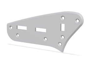 Jaguar Rhythm Circuit Plate - Standard Beveled  in Tan Fine Detail Plastic