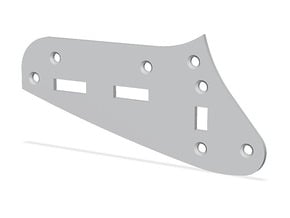 LH Jaguar Rhythm Circuit Plate  - Standard in Tan Fine Detail Plastic