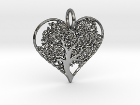 Let Your Love Grow pendant in Fine Detail Polished Silver