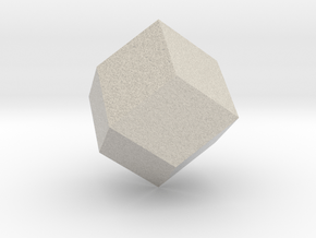 rhombic dodecahedron in Natural Sandstone