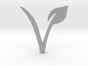Vegan Symbol in Aluminum