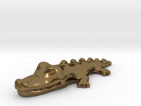 Croc in Polished Bronze