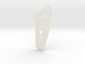 LH Jag Rhythm Circuit Plate - 2 On/Off switches in White Processed Versatile Plastic