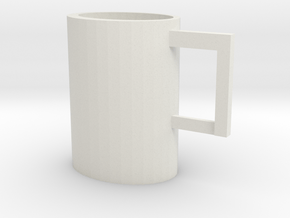 Scrummy Mug in White Natural Versatile Plastic