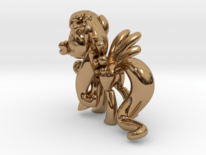 Fluttershy 1 Full Color - S1 in Polished Brass