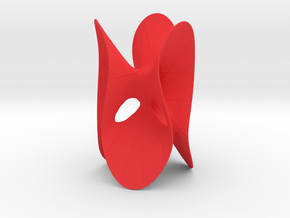Clebsch's Diagonal Cubic with 27 Lines in Red Processed Versatile Plastic