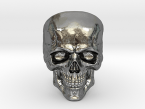 OG Skull in Fine Detail Polished Silver