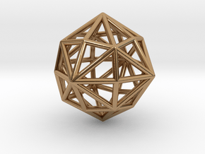 0397 Disdyakis Dodecahedron E (a=1cm) #001 in Polished Brass