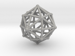 0398 Disdyakis Dodecahedron V&E (a=1cm) #002 in Aluminum