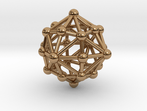  0399 Disdyakis Dodecahedron V&E (a=1cm) #003 in Polished Brass