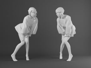 Skirt Girl-007-scale 1/32 in Smooth Fine Detail Plastic