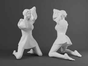 Skirt Girl-009-scale 1/32 in Smooth Fine Detail Plastic