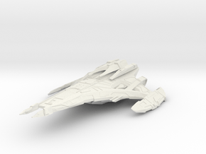 JemHadar Battleship 10.7" in White Natural Versatile Plastic