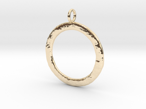 Ring-shaped pendant — rough in 14K Yellow Gold