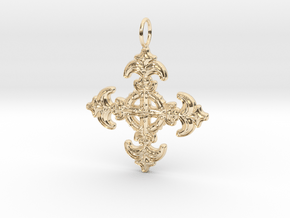 Kreuz Barock  in 14K Yellow Gold