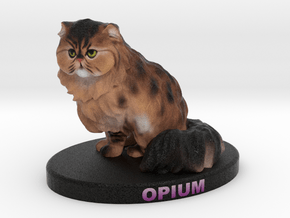 Custom Cat Figurine - Opium in Full Color Sandstone