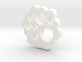 Floaty Pendant in White Processed Versatile Plastic