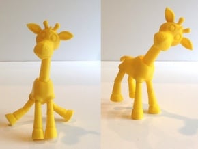 Stumbles the Balance Giraffe in Yellow Processed Versatile Plastic