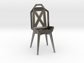 Mini Meta Chair  in Polished Nickel Steel