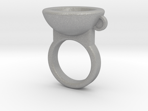 Coffe Cup Ring in Aluminum