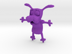 Courage the cowardly dog charm in Purple Processed Versatile Plastic