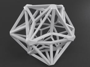 Star Cube in White Processed Versatile Plastic