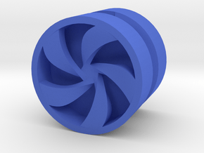 PINWHEEL_1814RS_LEFT - LEGO-compatible Custom Rims in Blue Processed Versatile Plastic