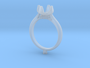 CC60-Engagement Ring Printed Wax in Smoothest Fine Detail Plastic