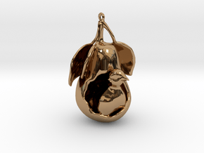 "12 Days of Christmas" Ornament- Partridge in a Pe in Polished Brass