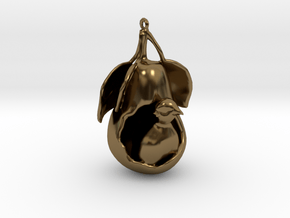 "12 Days of Christmas" Ornament- Partridge in a Pe in Polished Bronze