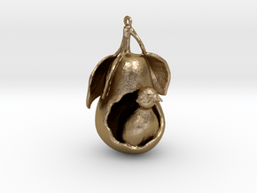 "12 Days of Christmas" Ornament- Partridge in a Pe in Polished Gold Steel