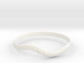 Torsion ring(Japan 10,USA 5.5,Britain K)  in White Processed Versatile Plastic
