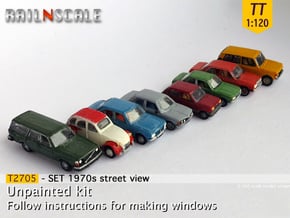 SET 1970s street view (TT 1:120) in Tan Fine Detail Plastic