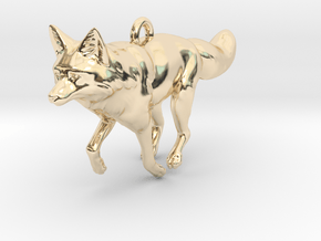 Fox in 14k Gold Plated Brass