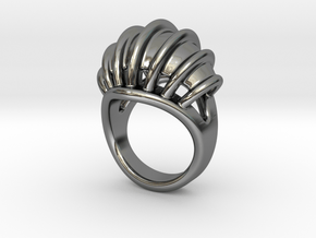 Ring New Way 20 - Italian Size 20 in Fine Detail Polished Silver