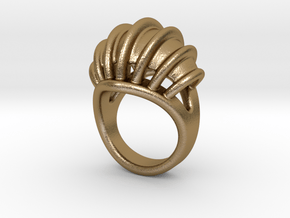 Ring New Way 23 - Italian Size 23 in Polished Gold Steel