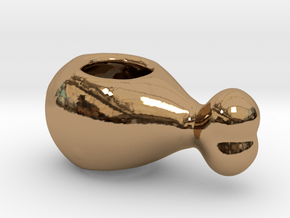 Turkey Leg Bracelet Charm in Polished Brass