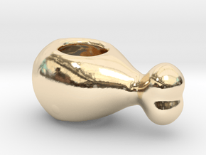Turkey Leg Bracelet Charm in 14k Gold Plated Brass