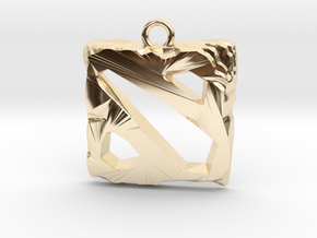 DOTA 2 Emblem in 14K Yellow Gold
