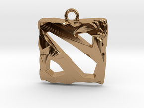 DOTA 2 Emblem in Polished Brass