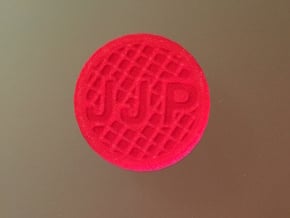 Personalized Golf Ball Marker in Red Processed Versatile Plastic