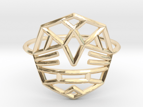 Fearless Warrior Ring (Medium) in 14k Gold Plated Brass