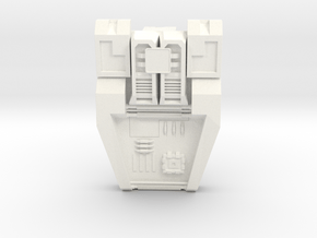 Transformers Warbotron Computron G1 Chest Plate  in White Processed Versatile Plastic