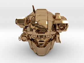 Halo 5 Argus/linda 1/6 scale helmet in Polished Brass